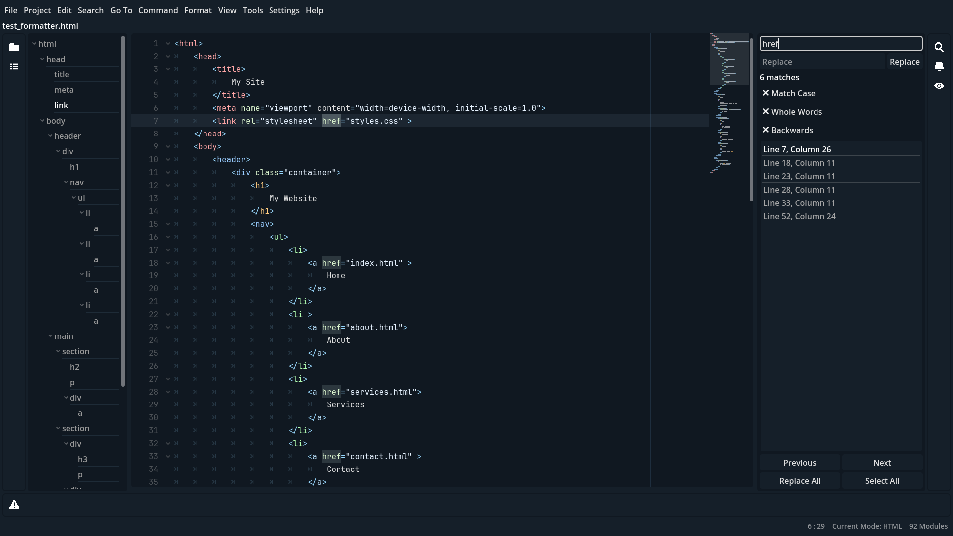 Text Forge Editor Screenshot