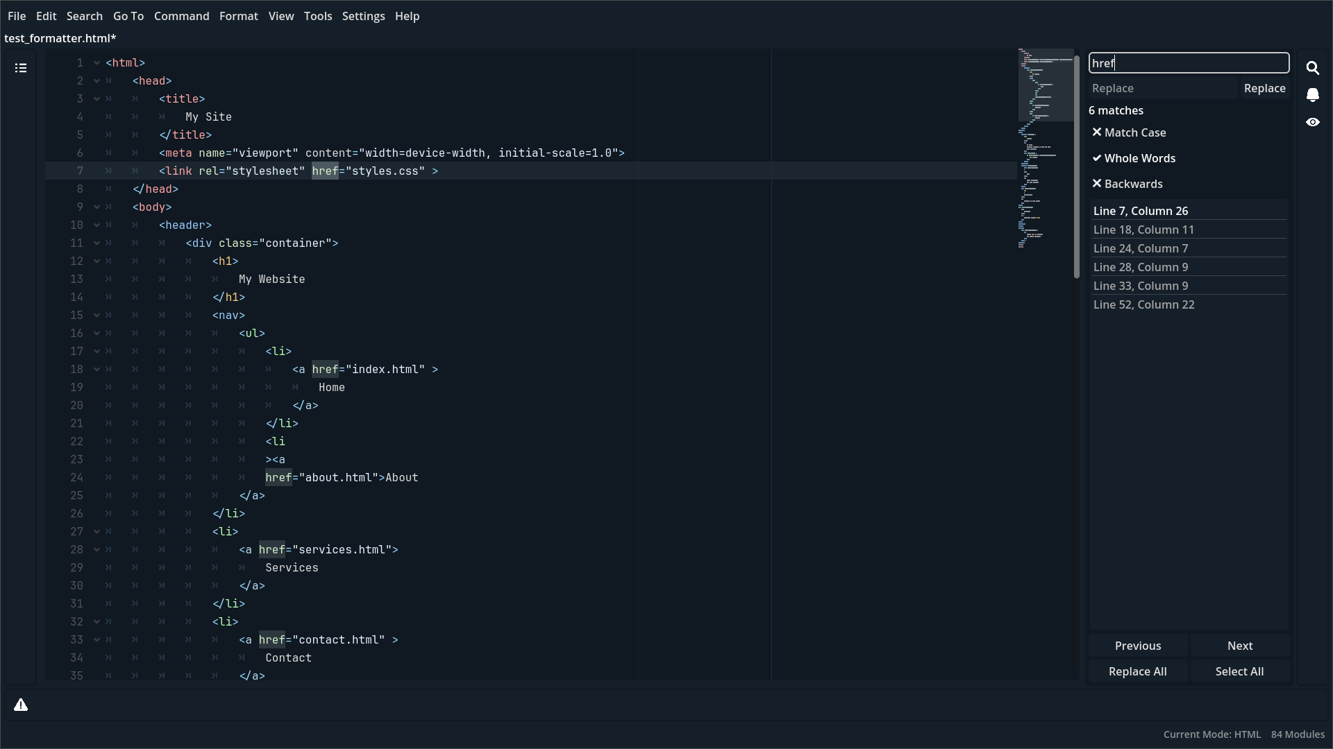 Simple screenshot